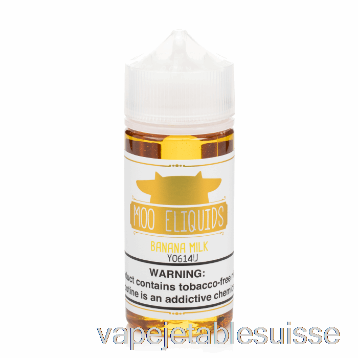 Vape Suisse Lait De Banane - E-liquides Moo - 100ml 0mg